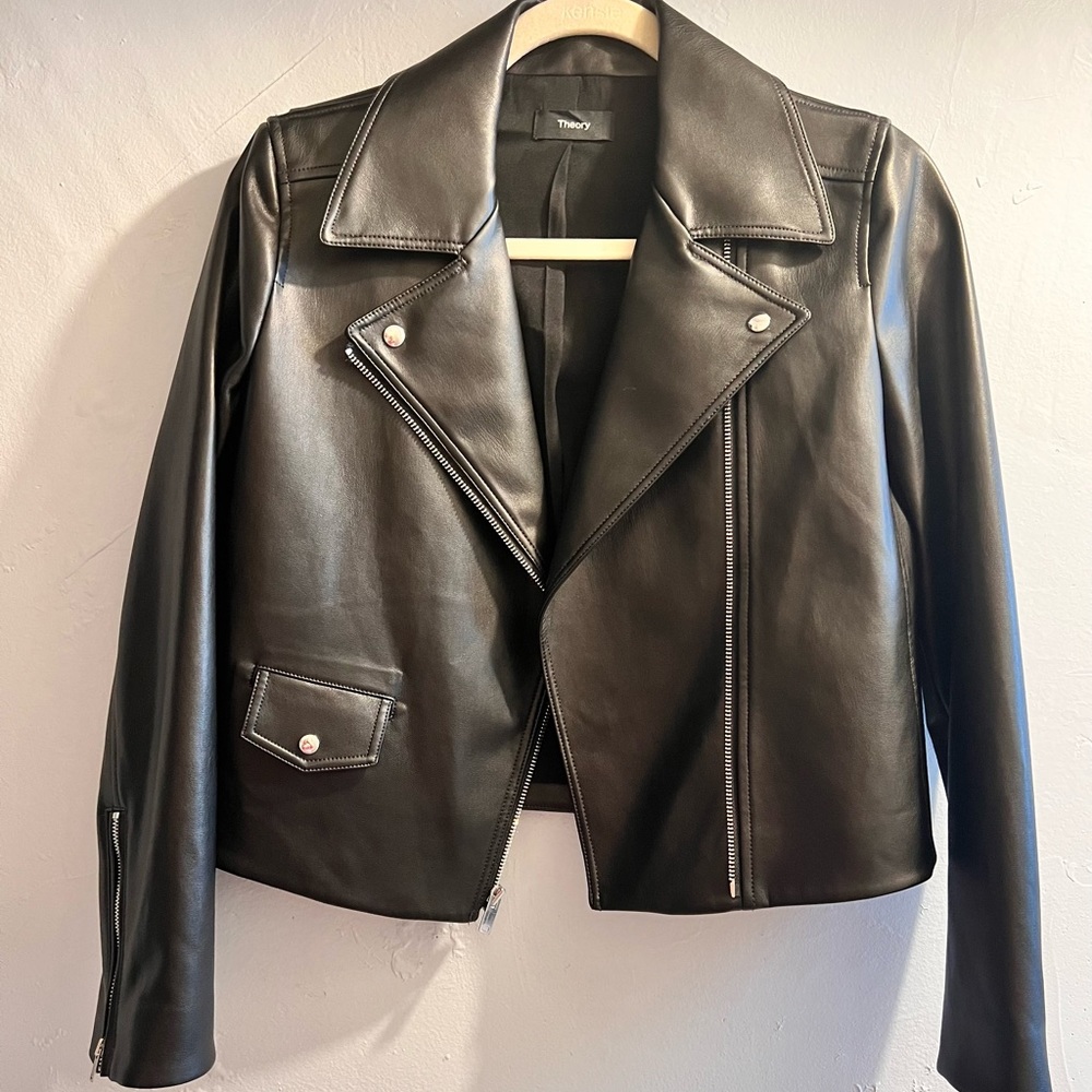 Theory Cropped Moto Jacket